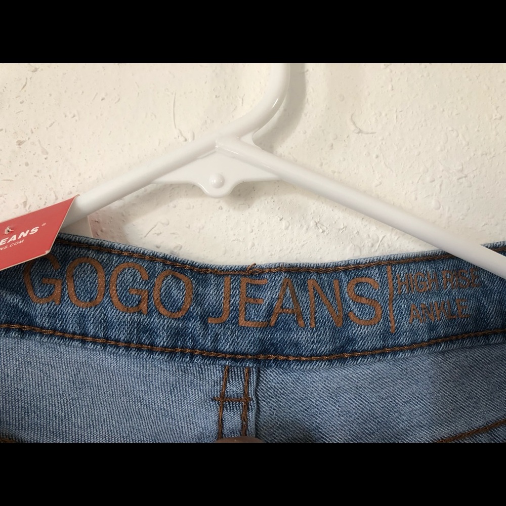 NWT Gogo Jeans Denim High Rise Ankle Pants Sz 5 - Picture 4 of 8